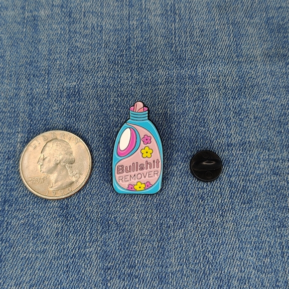 2/$20 "BULLSH*T REMOVER" Enamel Pin - Picture 3 of 4